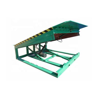 China Easy Operation Safety 380v Stationary Hydraulic Dock Leveler Ramp 6 8 10 Ton For Truck Warehouse Factory for sale