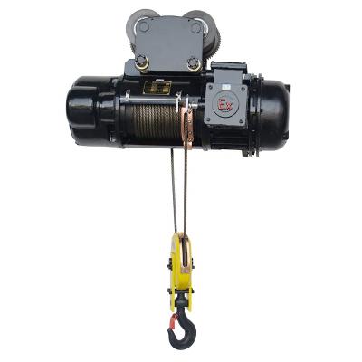 China BCD Explosion Proof Type Electric Wire Rope Hoist Explosion Proof Winch For Crane 13 5 10 Ton Lifting Machinery for sale