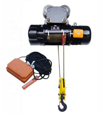 China Factory CD DM electric hoist with trolley wire rope for crane 3 phase voltage manufacturing color customization for sale