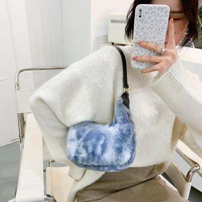 China New wild animal autumn and winter cloud plush bag dumpling pattern shoulder bag texture cute fresh and soft female bag for sale