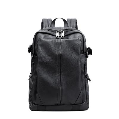 China 15.6 inch laptop backpack PU travel backpack wholesale custom business casual wear anti-theft water repellent for sale