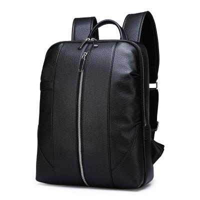 China Custom Logo 15.6 Inch Retro PU Bag Men's Business Fashion Casual Backpack Wholesale Anti-theft Laptop Waterproof for sale