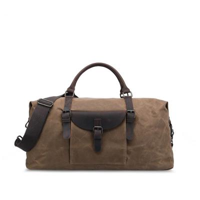 China Wholesale Waterproof Duffel Bag Travel Waterproof Bags For Men Weekend Bag Canvas Oversized Genuine Leather Carryon Handbags for sale