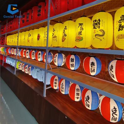 China PVC Waterproof Chinese Lantern Japanese Paper Lanterns Hanging Cloth Folding Lantern for sale