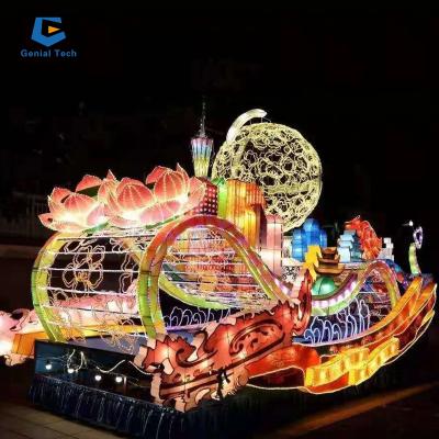 China Waterproof carnival parade floats Chinese float parade at night for sale