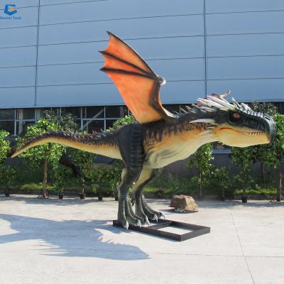 China AD-06 Outdoor Or Indoor Jurassic Life Size Theme Park Simulation Venue Dragon Animatronic for sale