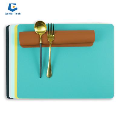 China Sustainable Dish Mat Silicone Suction Place Mat Dining Table for sale