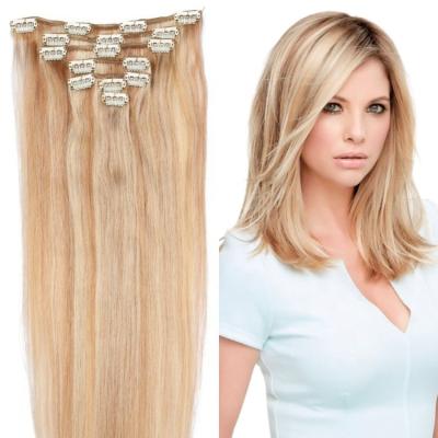 China Raw Brazilian Curly Curl Cuticle Aligned Straight 100% Straight Ins Remy Virgin Natural Seamless Double Clip Ins Hair Extension Hair for sale