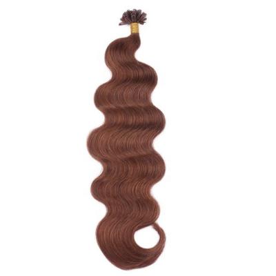 China Silky straight wave hair products hair products hair extension nail hair U tiphair extension for sale