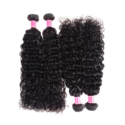 China Free Sample 100% NaturalWater Wave Lace Frontal Natural Body Wave Bundles Bangs Wig Hair for sale