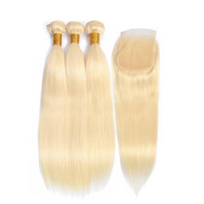 China 2021 New Style Silky Straight Wave Bundle 613 Hair Weave Bundles Wholesale For Black Woman for sale