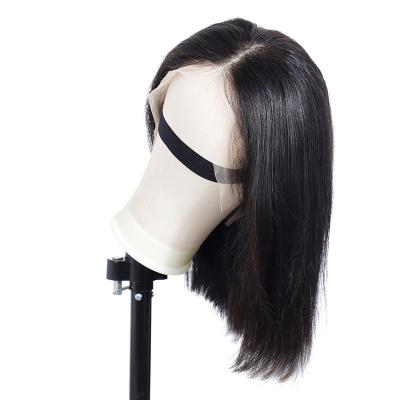 China Short Straight Bob Wigs 13x4 4x4 Hair Closure Wig Wholesale Price For Women 8inch-14inch Brazilian Natural Black for sale