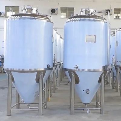 China 1000L kegelvormige bierfermentator voor hotelbierfermentatiesysteem Te koop