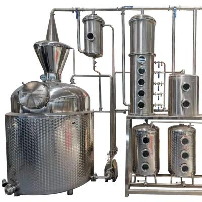 China SUS 304/Red Copper Distillery Equipment for Gin Vodka Brandy Processing Types Alcohol for sale