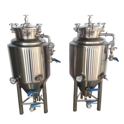 China 50L Edelstahl 304/316 GHO Mini Bierfermentator mit Seiten-Manhole Brauereinrichtung zu verkaufen