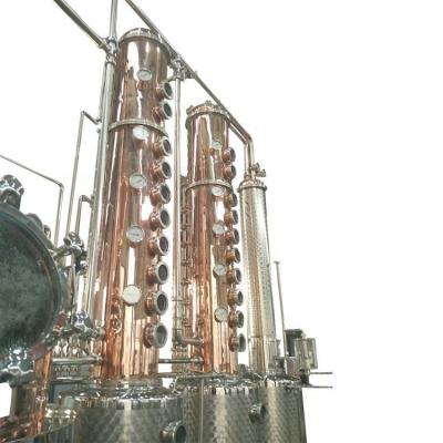 Chine 1.5KW 1000L 2000L Kit de distillation d'alcool pour les fermes pour le processus de fabrication de cognac à vendre