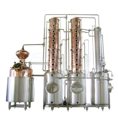 China 1.5kw Rote Kupfer-Wodka und Whisky-Alkohol-Destillations-Brauerausrüstung für Produkte zu verkaufen