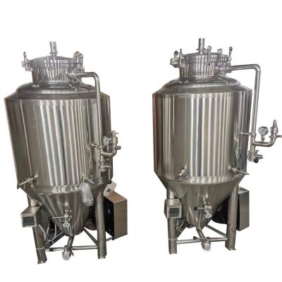 China Home Brewing Beer Fermentation Tank GHO 150L SUS304 Conical Fermentor with Chiller for sale