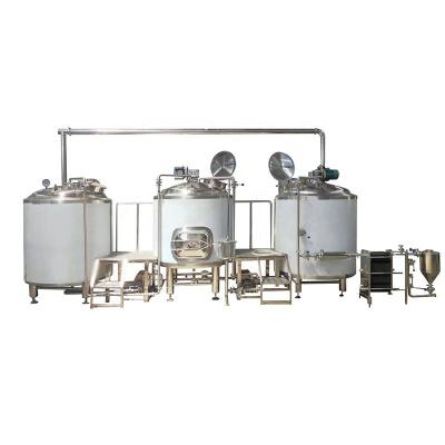 China 2 Vessels 3 Vessels Beer Mashing System Automatic Control for Easy Craft Beer Brewing for sale