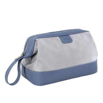 China Custom Made Portable Cross Cosmetic Bag Makeup Pouch Leather Wash Toiletry Waterproof Travel Bag for sale