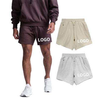 China Anti-wrinkle Logo Summer Casual Gym Fitness Custom Made Running Knitted Men Terry Jogger Cotton Sweat French Shorts For Men for sale