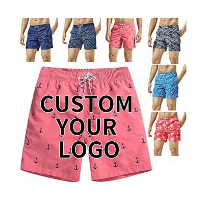 China QUICK DRY Sublimation Printed Custom Logo Swimming Swimwear Mens Swim Wear Fitness Boardshorts Board Beach Shorts Swim Trunks For Men for sale