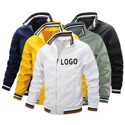 China Viable Wholesale Custom Logo Fashion Polyester Zip Up Men's Leisure Sports Track Jackets for sale