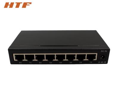 China Gigabit 8 Port 10/100/1000 Ethernet Switch Steel Case Desktop / Rack Mount for sale