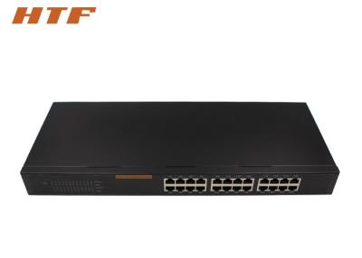 China Industrial 24 Port Gigabit Ethernet Switch 10/100/1000M IEEE 802.3af/At for sale