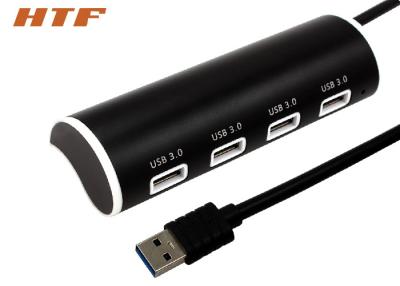 China USB 3.0 4 Port Aluminum Network Portable USB Hub Charger For Laptop / Notebook / Tablet for sale