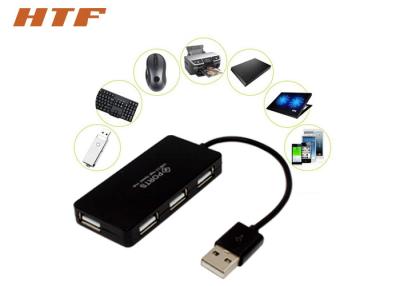 China High Speed Small 4 Port USB 2.0 Hub , USB Port Splitter For Laptop PC OEM Logo for sale