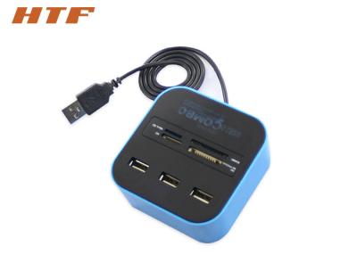 China 3 Port USB 2.0 Hub With Multi Memory Card Reader All In One For SD / TF / M2 / MMC / MS for sale