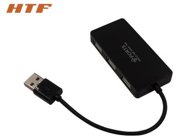 China Superspeed Portable USB Hub / USB 2.0 4 Port Hub With Cable 480Mbps For USB Device for sale