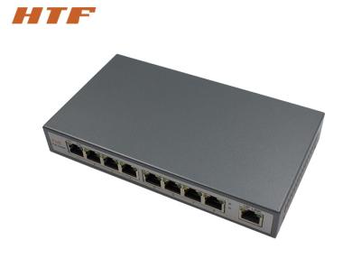 China Desktop 24V POE Network Switch , 10 / 100Mbps 8 Port POE Switch Metal Case for sale