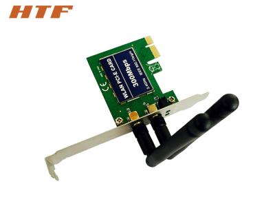 China Desktop PCIE / PCI Express Wireless Network Card 802.11N 300M Detachable Buit in Antenna for sale