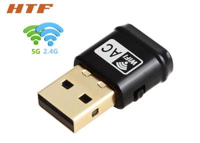 China 433Mbps + 150MbpsUSB 2.0 Mini Dual Band Wireless AC Network WiFi Adapter 2.4G + 5.8G for sale