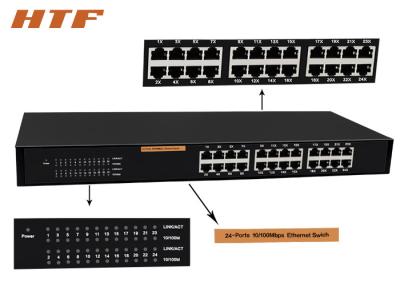 China Hoge snelheid 19“ Klein van de Schakelaarrackmount van Ethernet van het 24 Havennetwerk FCC RoHs Ce Te koop