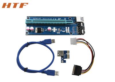 중국 4Pin IDE Molex 전원에 16x USB 3.0 데이터 케이블 SATA에 30/60CM PC PCI-E 라이저 카드 1x 판매용