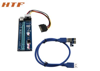 Cina PCI-E 1x alla carta 4pins della colonna montante 16x al cavo di alimentazione elettrica di SATA & al cavo di USB3.0 30/60CM per estrarre in vendita