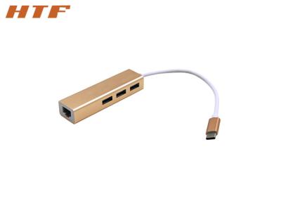 China 1000Mbps 3 convertidor de Ethernet del adaptador RJ45 del gigabit del eje USB del puerto USB 3,0 para el nuevo Macbook Air en venta