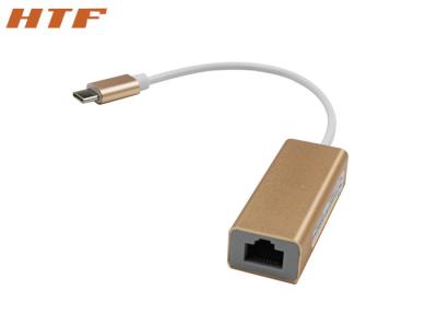 China Tipo C del USB 3,1 al adaptador del gigabit de Gigabit Ethernet RJ45 USB para el teléfono elegante en venta