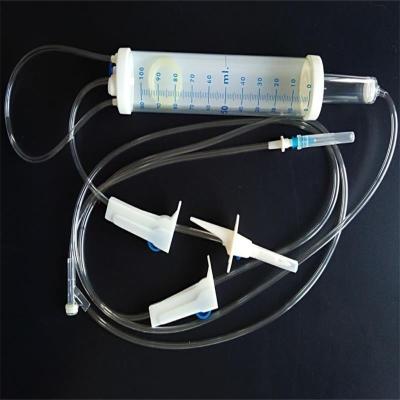 China Disposable PVC Burette Iv Infusion Giving Set 100ml 110ml 120ml 150ml for sale