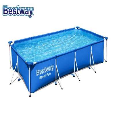 China PVC+Steel Bestway 56405 Metal Frame Swimming Pool Above Ground With Size 4.00m x 2.11m x 81cm for sale