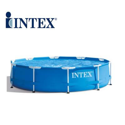 China INTEX 28212 366cmX76cm AROUND METAL FRAME SWIMMING POOL outdoor pool 28212 for sale