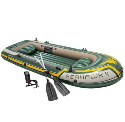 China INTEX 68351 SEAHAWK 4 BOAT Inflatable Boat Air Boat Set 68351 for sale