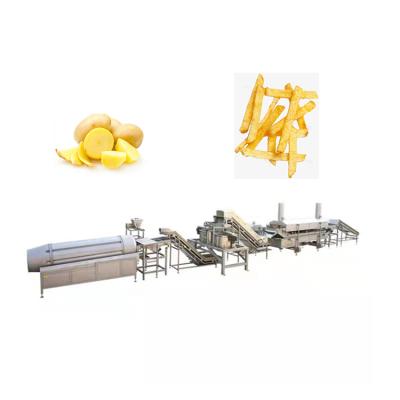 China Vegetable Processing Plant Fry Fryer French Fries Cutting Semi Automatic Potato Chips Making Machine for sale