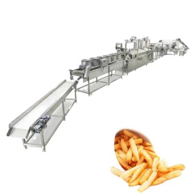 China Automatic Line Vegetable Processing Plant Products Fry Strip Cutting Long French Fries Chips Making Machine for sale