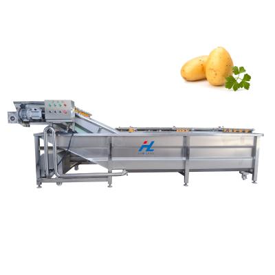 China Snack plant seal machine fruit and vegetable bubble cleaning machine vegetable fruit washing machine for sale