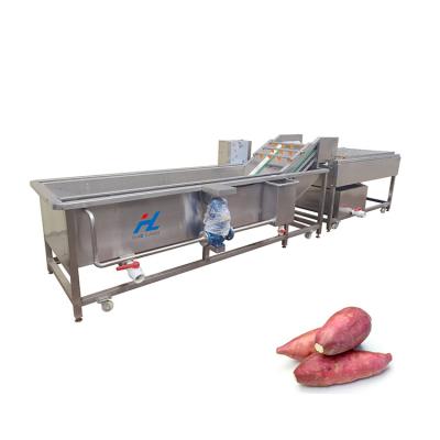 China Snack Plant Ozone Based Vegetable Bubble Washer Machinery Fruit Washing Equipment for sale