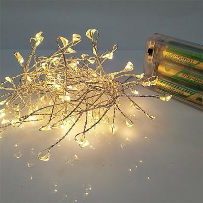 China Christmas Decoration 2M Battery Operated Copper Mini LED Wire Group String Lights for sale